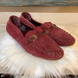 Louis Vuitton suede mocasines